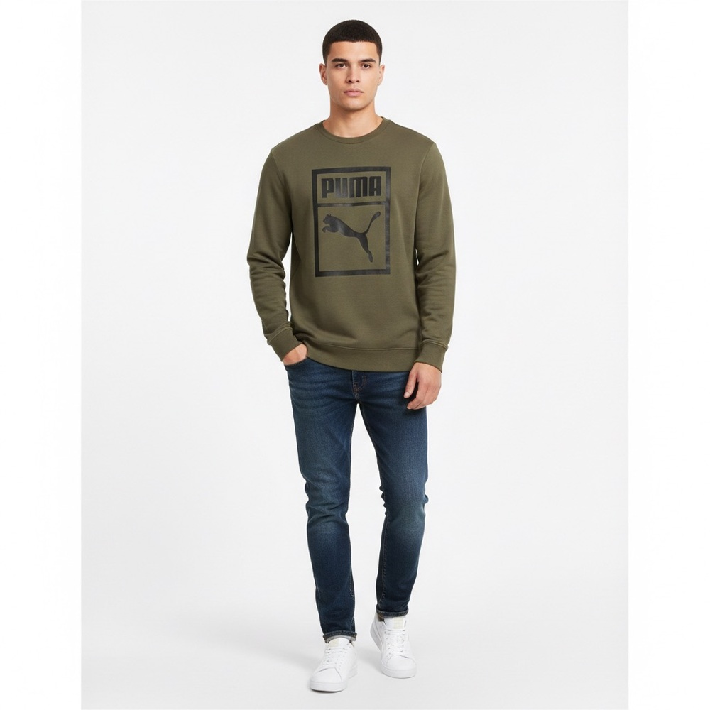 Puma Olive Green Sweatshirt